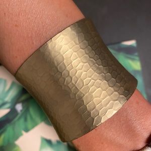Sterling Forever hammered cuff bracelet